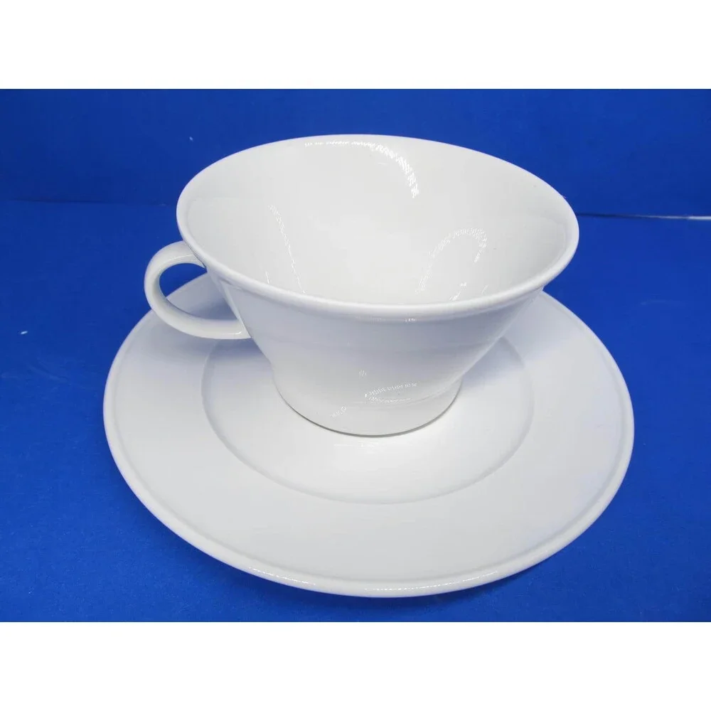 Crate And Barrel Loft White Cup And Saucer Design By Winterling Made In Germany